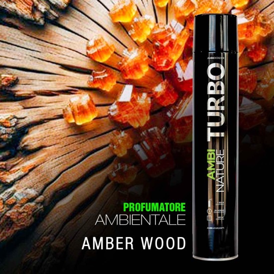 bombola spray di profumaore turebo profumazione amber wood