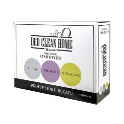 Deo clean Home Bucato selezione essenze profumatori bucato kit 3 x 250ml