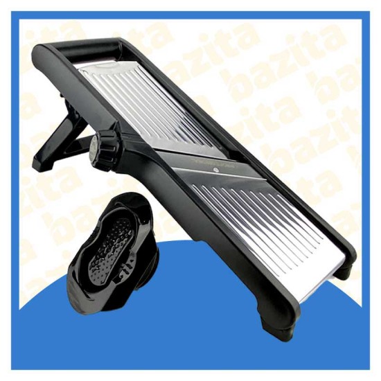 Mandolina con Rotella Regolabile per Altezza di Taglio e Lame Julienne - Lame in Acciaio Offerte Casalinghi