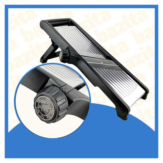 Mandolina con Rotella Regolabile per Altezza di Taglio e Lame Julienne - Lame in Acciaio Offerte Casalinghi