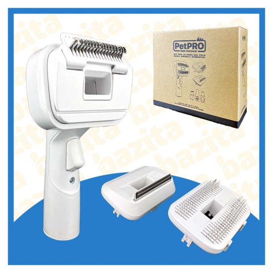 Spazzola PetPro per peli animali con testine e adattatori per Folletto e Dyson