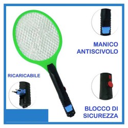 Racchetta Antizanzare Elettrica ricaricacabile