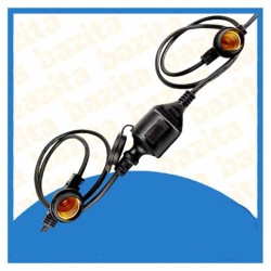 Catena Luminosa per Esterno IP44 - 11m con 10 Portalampada E27 Giuntabile