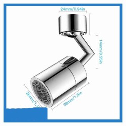 Rubinetto girevole Aeratore - Filtro con adattatore ugello per Cucina