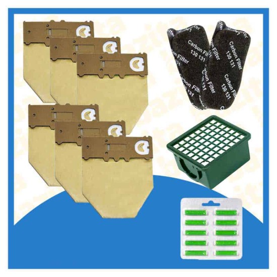 Kit Risparmio per Folletto VK130 131 Sacchetti Folletto VK 130 - 131