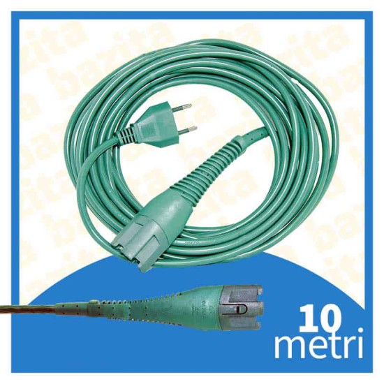 Cavo alimentazione metri 10 per Folletto VK130 VK131 Ricambi Folletto VK 130 - 131