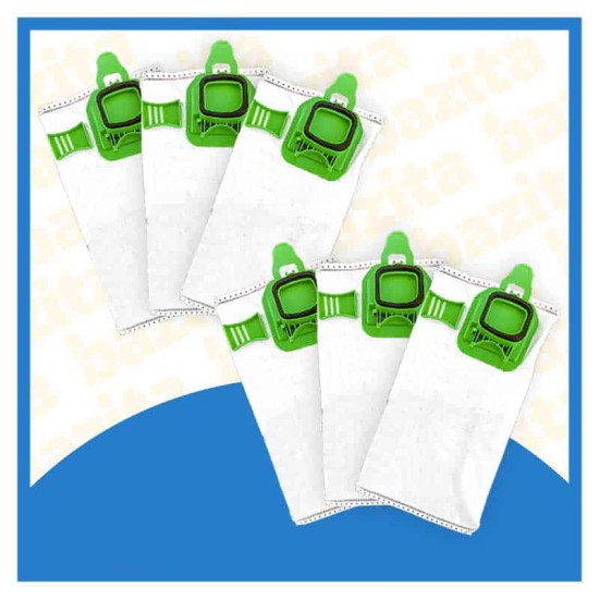 Sacchetti 6 pezzi in busta per Folletto VK140 VK150 Sacchetti Folletto VK 140