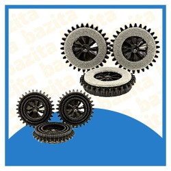 Spazzole feltro - set 3 pezzi - per lucidatrice Folletto PL515