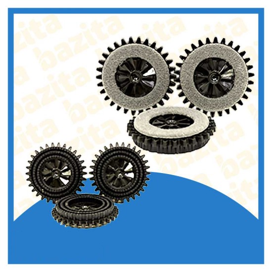 Spazzole feltro - set 3 pezzi - per lucidatrice Folletto PL515 Ricambi PL515