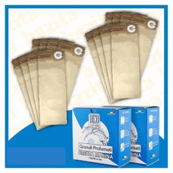 Kit Offerta Sacchetti Folletto VK120 - 121 - 122 16 sacchetti 2 confezioni di Granuli Brezza Marina