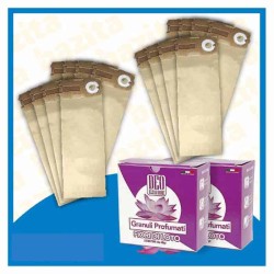 Kit Offerta Sacchetti Folletto VK120 - 121 - 122 16 sacchetti 2 confezioni di Granuli Fiori Di Loto