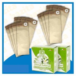Kit Offerta Sacchetti Folletto VK120 - 121 - 122 16 sacchetti 2 confezioni di Granuli Muschio Bianco
