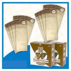Kit Offerta Sacchetti Folletto VK120 - 121 - 122 16 sacchetti 2 confezioni di Granuli Sandalo