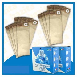 Kit Offerta Sacchetti Folletto VK120 - 121 - 122 16 sacchetti 2 confezioni di Granuli Talco