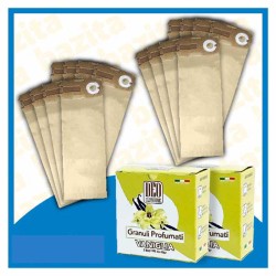 Kit Offerta Sacchetti Folletto VK120 - 121 - 122 16 sacchetti 2 confezioni di Granuli Vaniglia