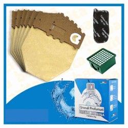 Kit Offerta Sacchetti Folletto VK130 VK131 6 sacchetti carboni filtro Granuli Brezza Marina