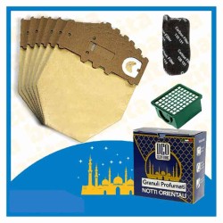 Kit Offerta Sacchetti Folletto VK130 VK131 6 sacchetti carboni filtro Granuli Notti Orientali