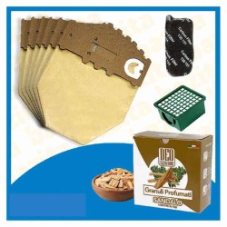 Kit Offerta Sacchetti Folletto VK130 VK131 6 sacchetti carboni filtro Granuli Sandalo