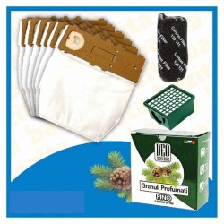 Kit Offerta Sacchetti Microfibra Folletto VK130 VK131 6 sacchetti carboni filtro Granuli Pino