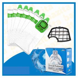 Kit Offerta Sacchetti Folletto VK140 VK150 6 sacchetti filtro Granuli Brezza Marina