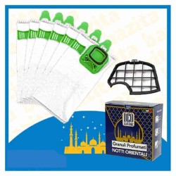 Kit Offerta Sacchetti Folletto VK140 VK150 6 sacchetti filtro Granuli Notti Orientali