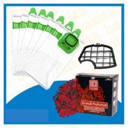 Kit Offerta Sacchetti Folletto VK140 VK150 6 sacchetti filtro Granuli Red Passion