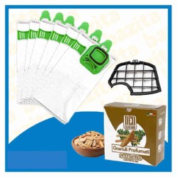 Kit Offerta Sacchetti Folletto VK140 VK150 6 sacchetti filtro Granuli Sandalo