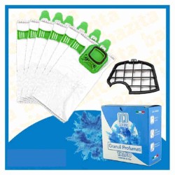 Kit Offerta Sacchetti Folletto VK140 VK150 6 sacchetti filtro Granuli Talco