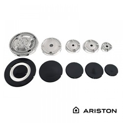 Coperchi serie 5 piattelli con tripla corona e bruciatori per Ariston