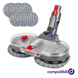 Spazzola Turbo Lavapavimenti Dyson con 6 panni inclusi