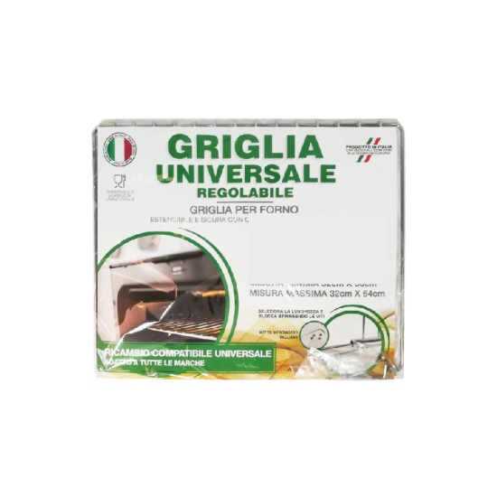 Griglia Universale Forno Grande 42x35 cm (72x35 cm) in Acciaio Per la casa