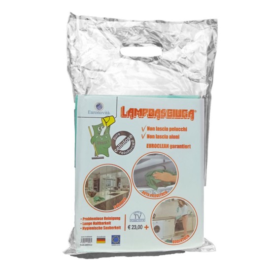 Panno Lampoasciuga Kit 6 Panni - Pulizia Senza Aloni e Pelucchi Pulizia Professionale