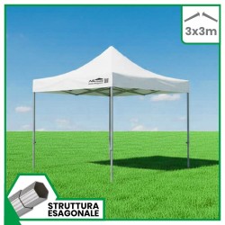 Gazebo professionale 3x3 heavy duty Ø 50 mm | Richiudibile