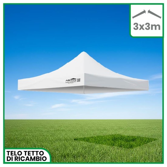 Telo Tetto di ricambio gazebo 3x3 m – Kinfe 300 g/m² Gazebi professionali