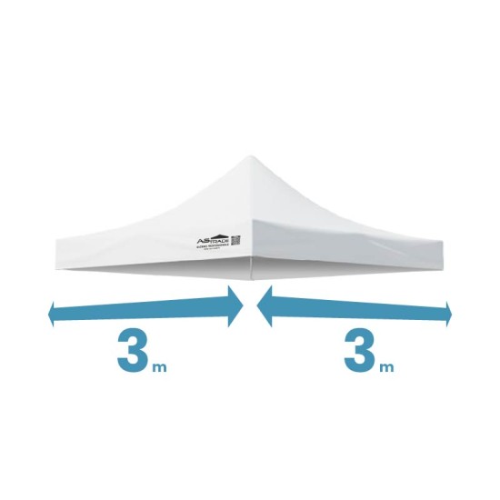 Telo Tetto di ricambio gazebo 3x3 m – Kinfe 300 g/m² Gazebi professionali
