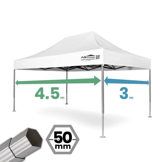 Gazebo professionale 3x4,5 heavy duty Ø 50 mm | Richiudibile Gazebi professionali