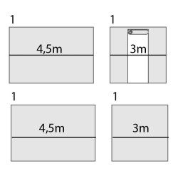 Kit Teli Laterali per Gazebo 3x4,5m – Set 4 pareti