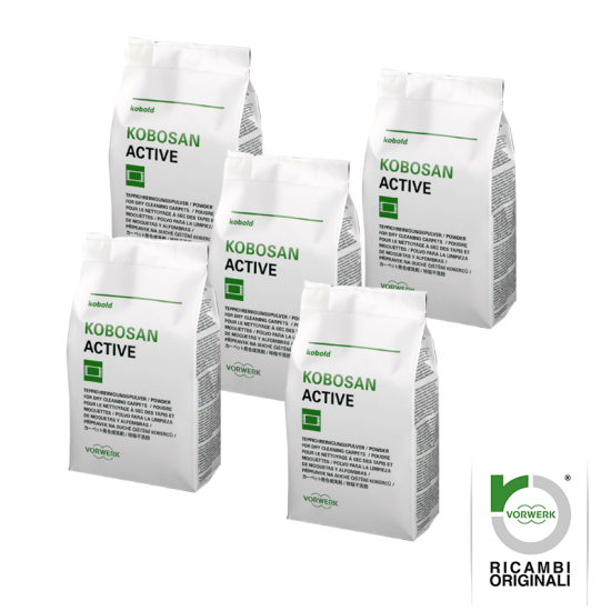 Kobosan Active 5 bustine da 500gr Originale FOLLETTO - 51391 Ricambi Originali ET340