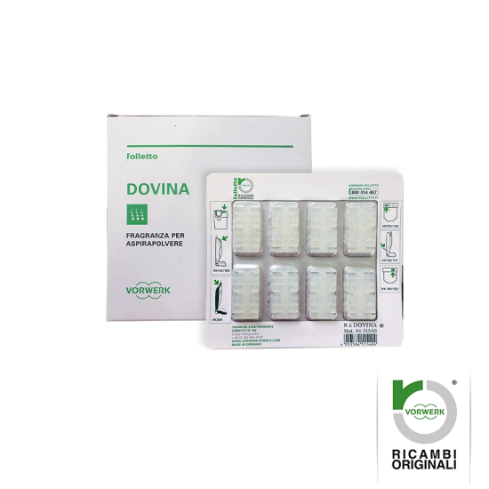 Dovina 6 pezzi Folletto ORIGINALE - 58360 nuovo cod 01069 Ricambi Originali VK135 - VK136